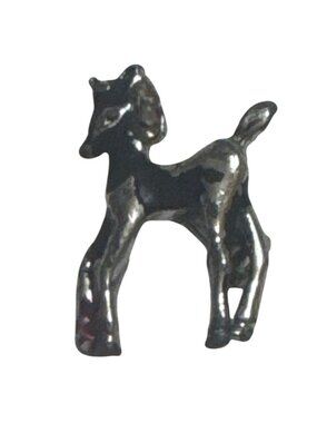 Vintage Unbranded Horse Brooch Silver Tone Pin Pre-Owned Unique Animal Design